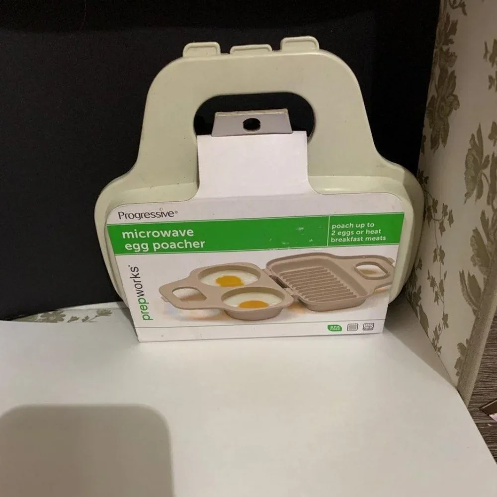 2 egg Microwavable poacher/ meat warmer